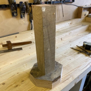 Beech Spiral Twist Candle Stick Before Beech Spiral Twist Candle Stick Before