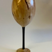 Maple And Ebony WIne Glass Maple And Ebony WIne Glass