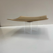 John Dilley 10in Square Tulip Wood Platter 1 John Dilley 10in Square Tulip Wood Platter 1