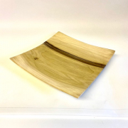 John Dilley 10in Square Tulip Wood Platter 2 John Dilley 10in Square Tulip Wood Platter 2