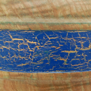 Large Ash Pot With Stitching Crackle Effect 06 Large Ash Pot With Stitching Crackle Effect 06